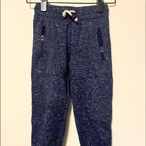 Blue knit sweats
